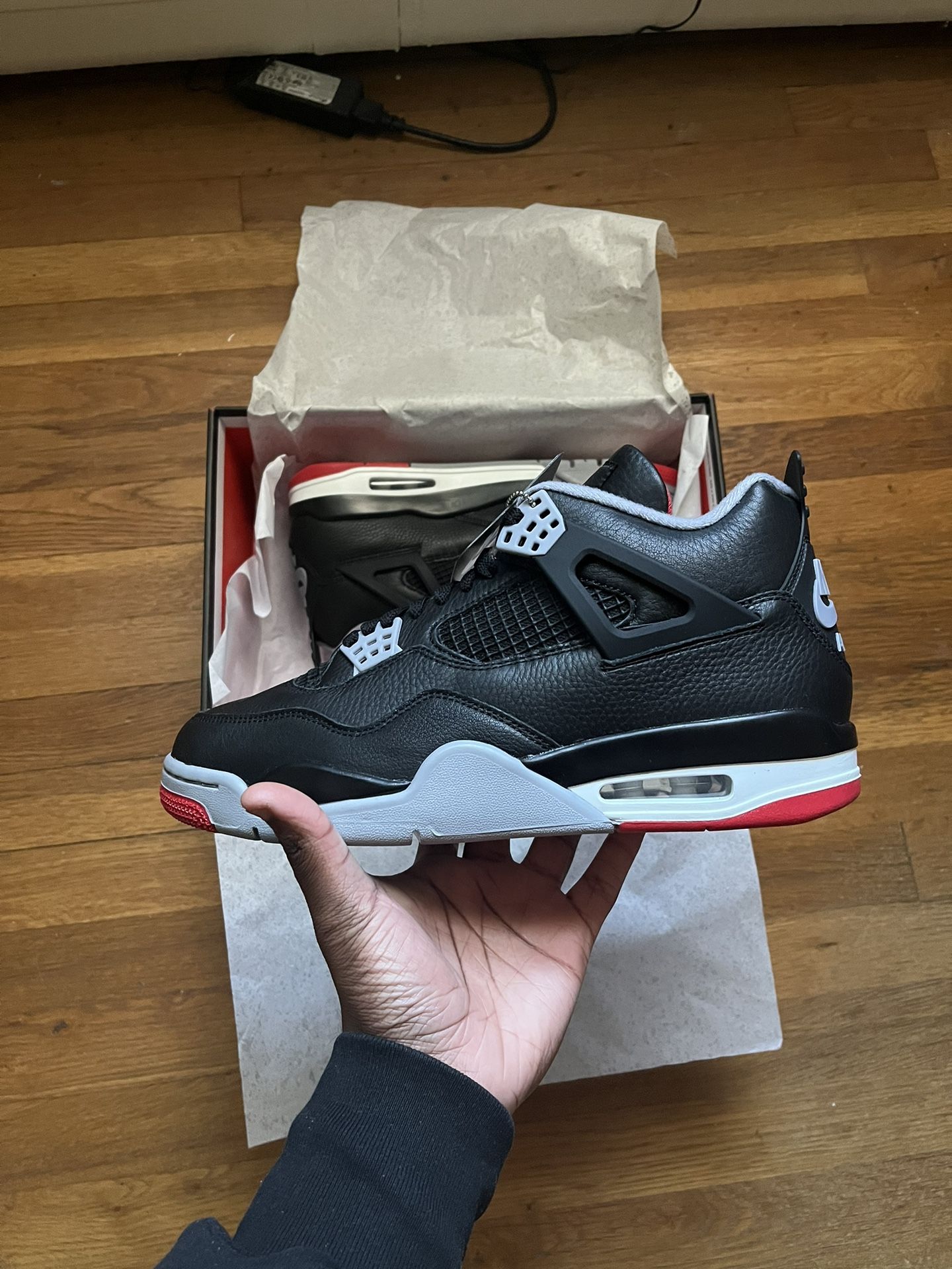 Air Jordan 4 Retro Bred Imagined Size 10.5