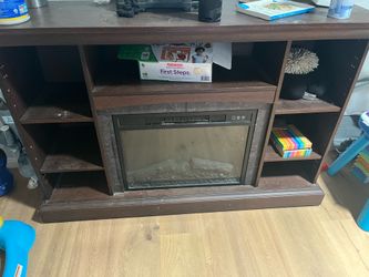 Entertainment center and heater