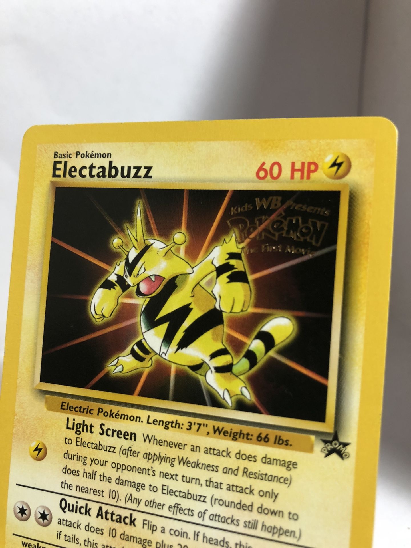 Pokemon Electabuzz Kids WB The First Movie Black Star Promo Card #2 for Sale in Buena Park, CA - OfferUp Pokemon Electabuzz Kids WB The First Movie Black Star Promo Card #2 for Sale in Buena Park, CA - OfferUp