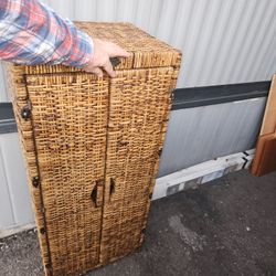Wicker Cabinet.  Excellent Condition 