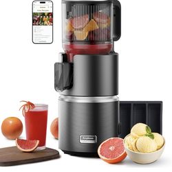 Cold Press Juicer 4.9” Large Chute 350W Masticating Slow Juicer BPA Free