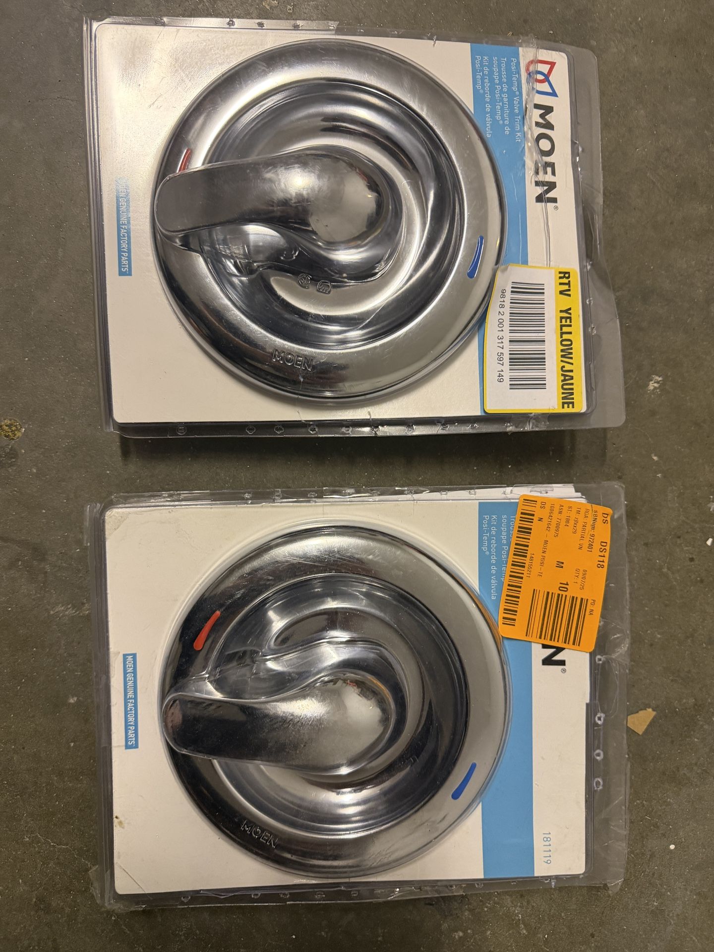 MOEN Chateau Lever Posi-Temp 1-Handle Shower Valve Trim Kit in Chrome (Valve Not Included)