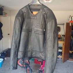 Icon Leather Motorcycle Jacket XXL 