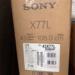 43” Sony C77L Bravia TV