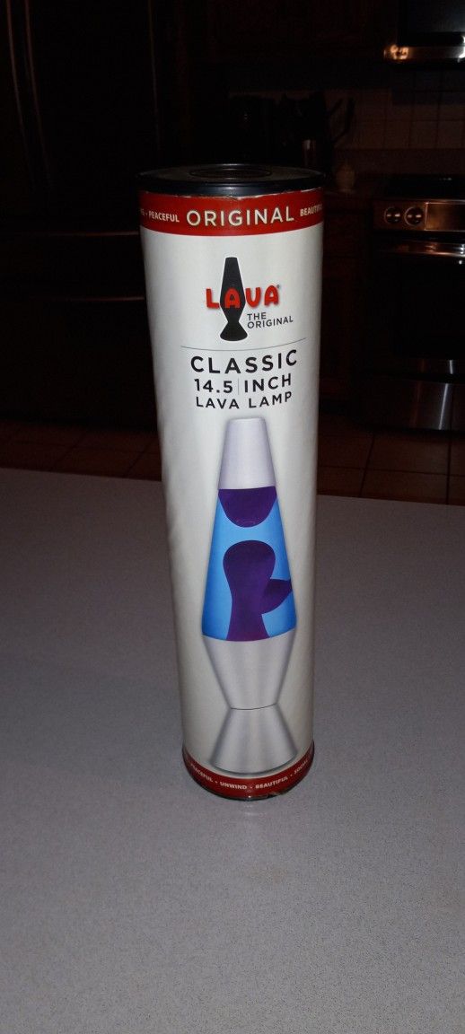 LAVA THE ORIGINAL CLASSIC 14.5" LAVA LAMP NEW SEALED IN CONTAINER
