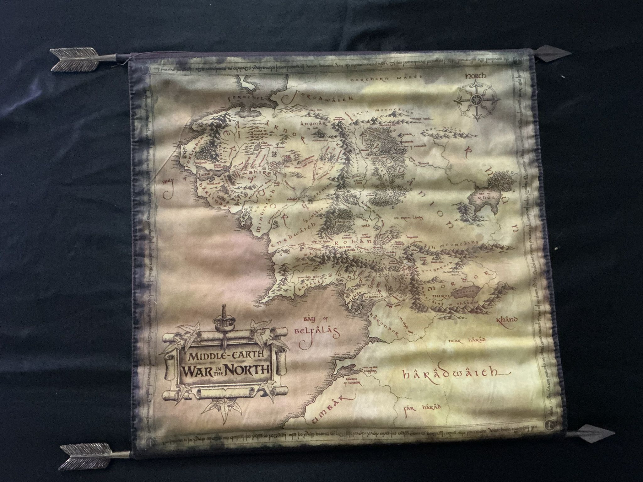 Lord Of The Rings Collectors Map Rare