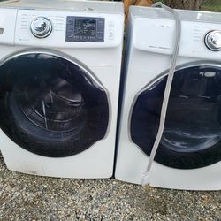 Samsung Washer And Dryer Set Electric 