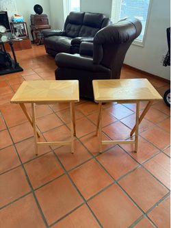 Twin Wooden Side Tables