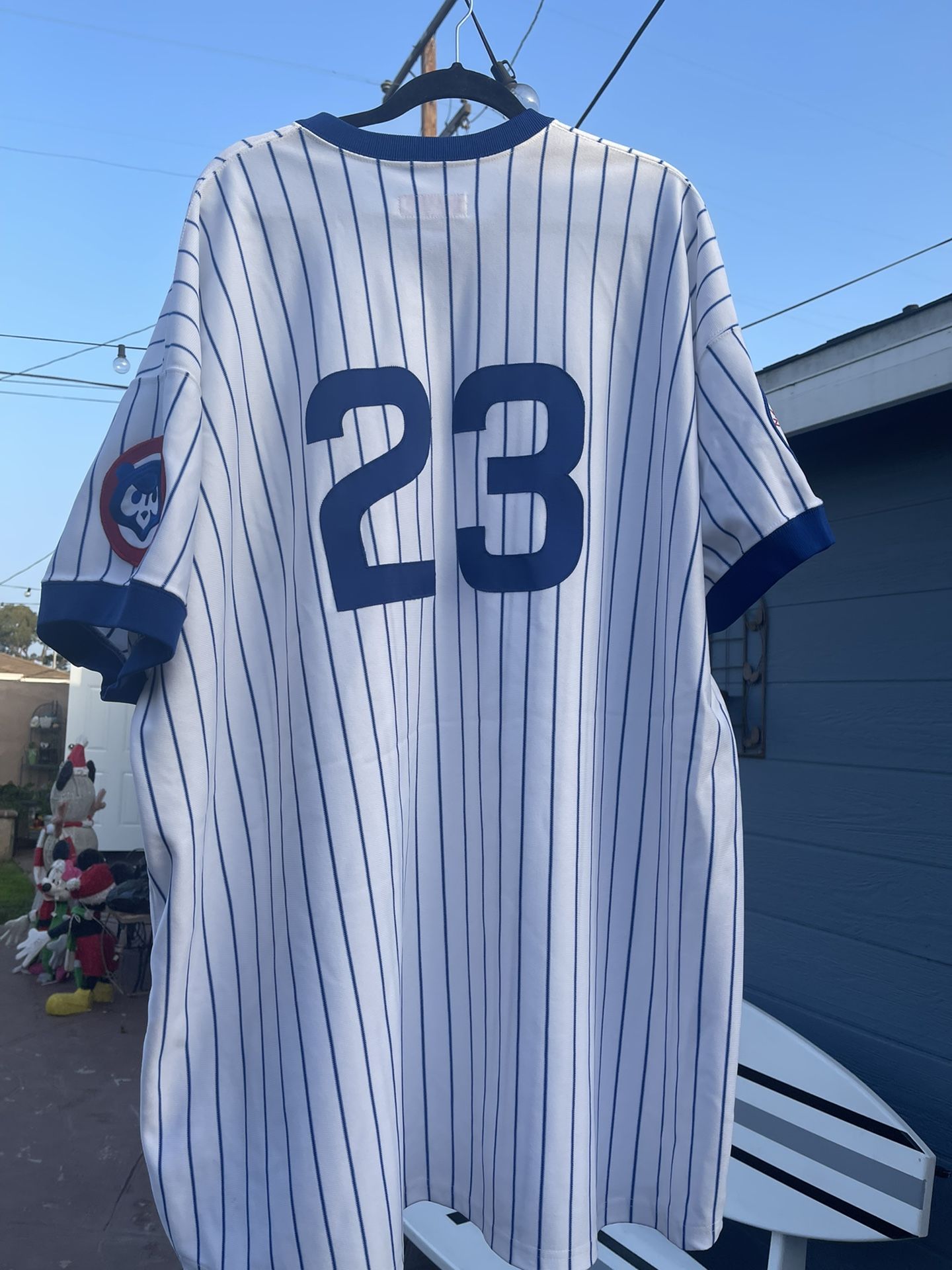 Retro Ryne Sandberg #23 Chicago Cubs Pinstripe Home Jersey 
