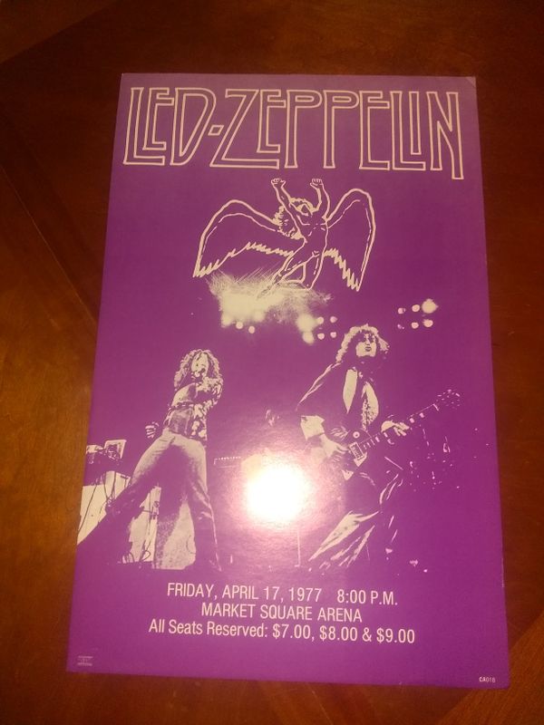 Led Zeppelin-Market Square Arena Concert Poster for Sale in Lacey, WA ...