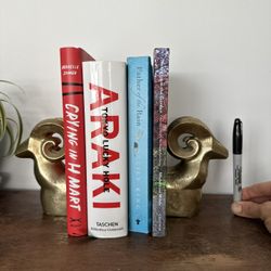 Big Horn Sheep Brass Book Ends