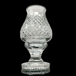 Waterford Alana crystal hurricane lamp and globe. 