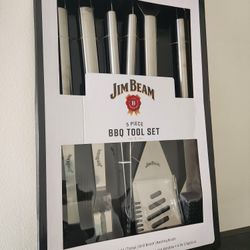 5-Piece Stainless Steel BBQ Tool Set