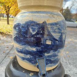 Vintage Paul Storie Pottery Glazed Drink Cooler Crock