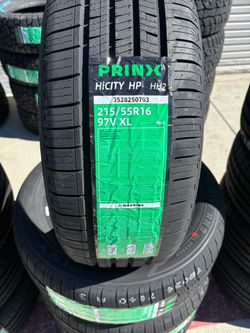 215-55-16 Prinx Hicity New Tire Set $330 Free Installation