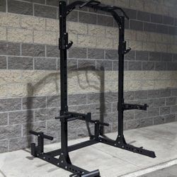 New Monster Half Rack Squat Rack Add  Weight Bench djustable Bench, Olympic Weights , Olympic Barbell  