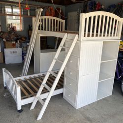 White Bunk Bed 