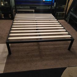  Home Improvement Queen Zenus Mia Metal Platform Bed Frame With Headboard 