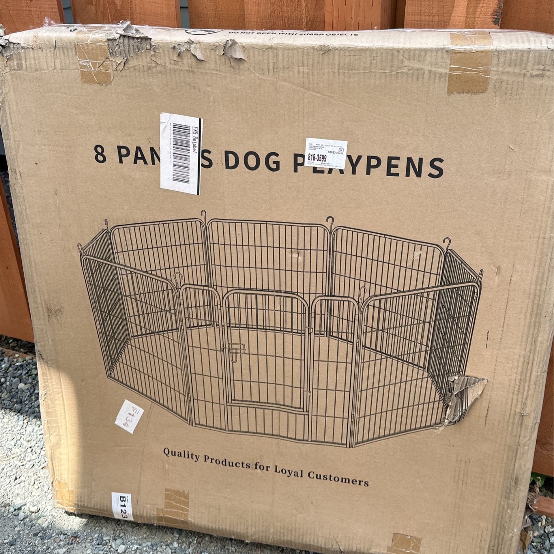 Yitahome 8panels Dog Playpens 2ft 8” X 2ft 8 “ Sku: 1000