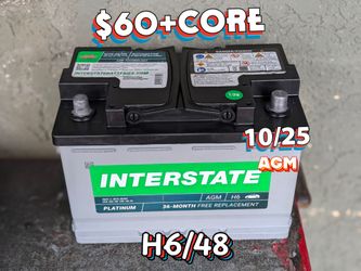 AGM Car Battery Group Size 48/H6