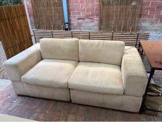 Corduroy sectional sofa