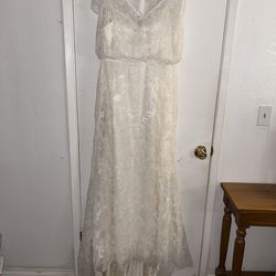 Melissa Sweet Wedding Dress MS251193 Color IVORY Women’s Design Luxury Sz 12