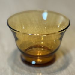 Vintage Amber Glass Ramekins Custard Cups 4 Oz.