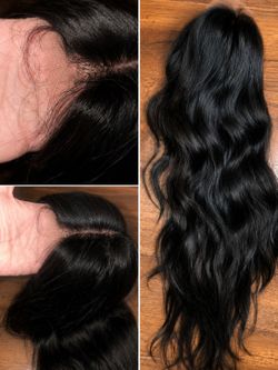 Long black Wig 22inch