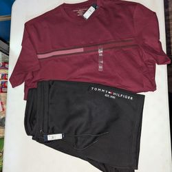 New Men's 2XL Tommy Hilfiger Short Set