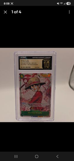 One Piece TCG OP13-118 Monkey D. Luffy Alt Art SEC Pristine 10