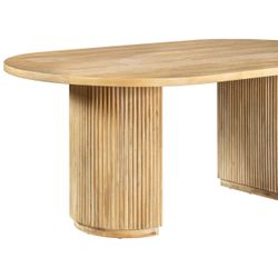Modern Oval Dining Table - Free Delivery ✅ Solid Wood Dining Table