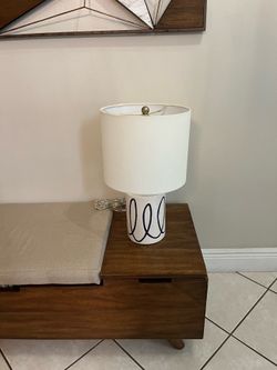 Kate Spade ♠️ Charlotte Street Navy Swirled Table Lamp whit 💡 ( only one )