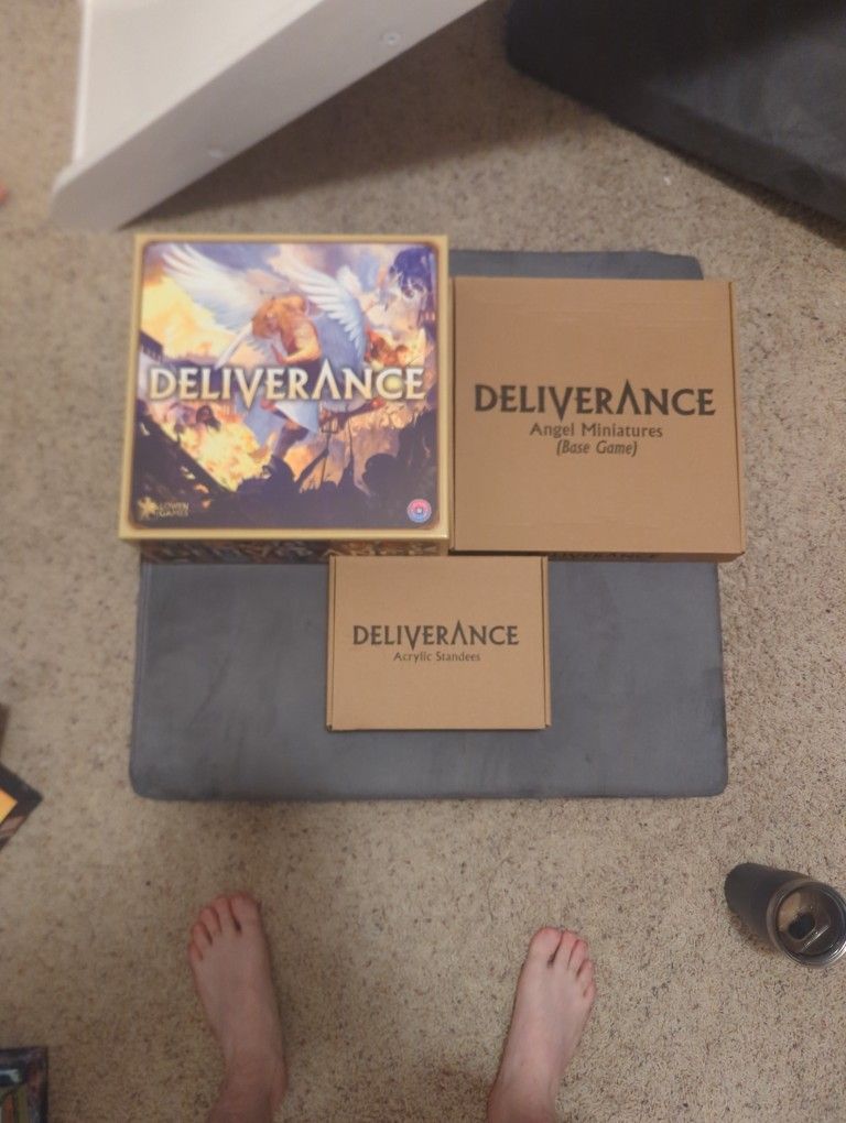 Delivernace Board Game, Miniatures and Acrylic Standees