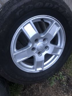 17” Jeep Cherokee Rims And Tires  Thumbnail