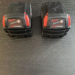 2 Brand New  Milwaukee 5.0 Batteries