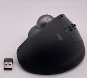 Logitech MX Ergo S Wireless Trackball Mouse — Logi Bolt, Like New