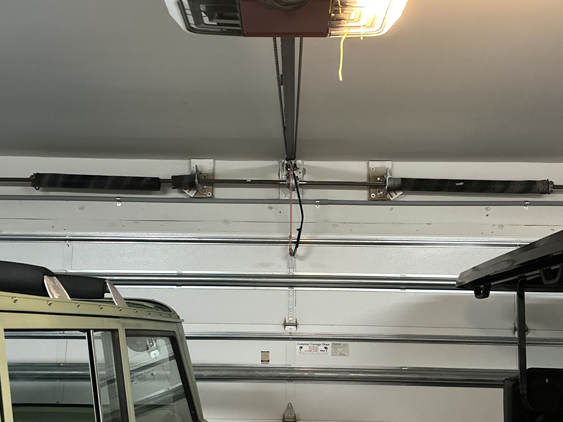Garage Door Spring Replace And Adjustment