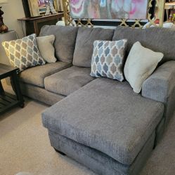 Dark Grey Reversable Sectional (Sofa Chaise)