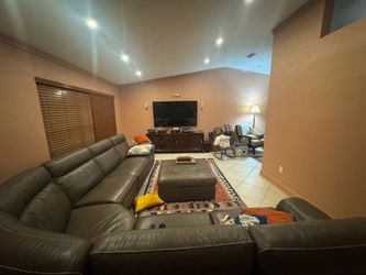 Brown/gray Sectional Couch