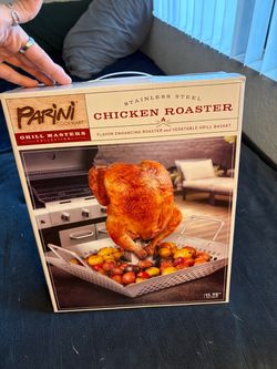 Parini Chicken Roaster + Grill Basket