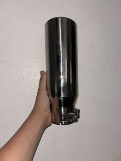 YITAMOTOR Universal Exhaust Tip 3 Inch Inlet, 4" Outlet 12" Long Stainless Steel Diesel Exhaust Tail Tip for 3-Inch Outside Diameter Tailpipe, Rolled