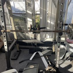 Golds Gym Weight Cage w/bench