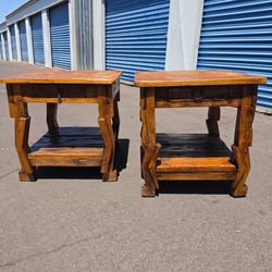 End tables H25" L24" W24
