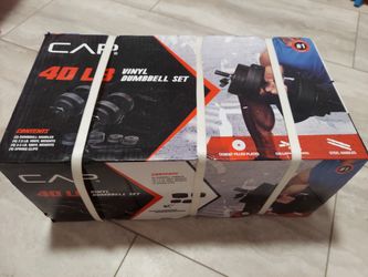 CAP Barbell 40lb Vinyl Dumbbell, Pair

