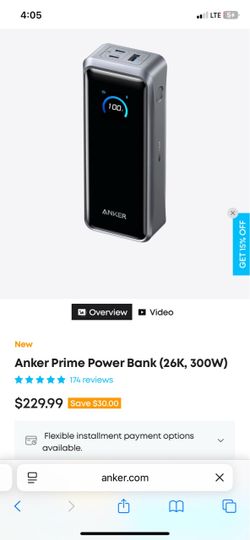 Anker Portable Power Bank with Display