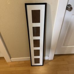 Five slot picture frame for 4 x 6 pictures 39 1/2“ x 8 1/2“