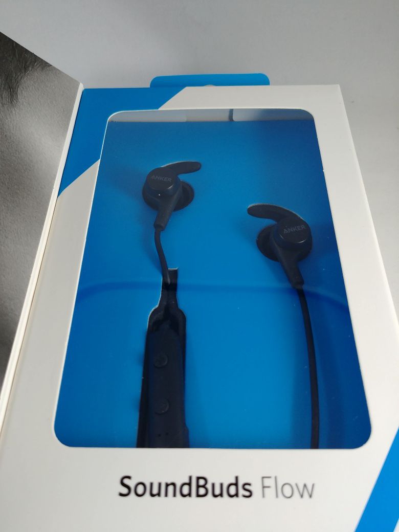 Anker SoundBuds Flow Bluetooth Earbuds, Water-Resistant Earbud Headphones