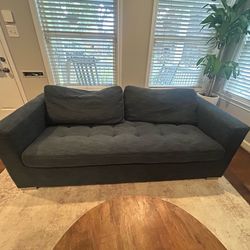 URGENT MOVING SALE: Modern Navy Sleeper Sofa - Pull-Out Bed (OBO)