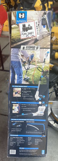 12” String Trimmer / Edger $65