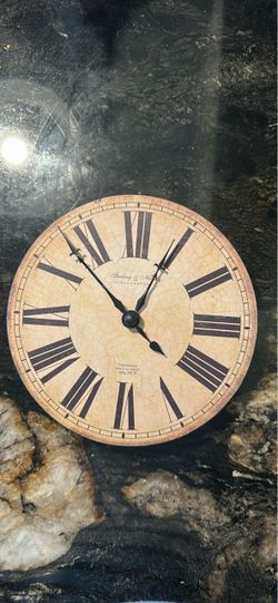 Sterling & Noble Vintage Round Wall Clock